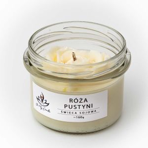 Świeca sojowa zapachowa 160g/235ml - Róża Pustyni