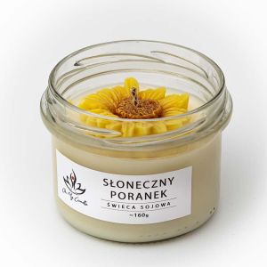 Świeca sojowa zapachowa 160g/235ml - Słoneczny Poranek