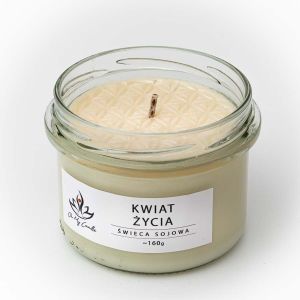 Świeca sojowa zapachowa 160g/235ml - Kwiat Życia