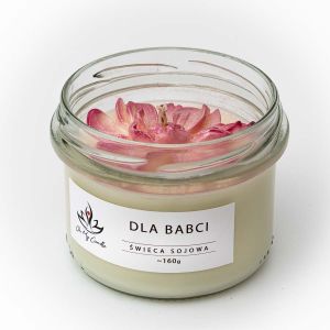 Świeca sojowa zapachowa 160g/235ml - Dla Babci