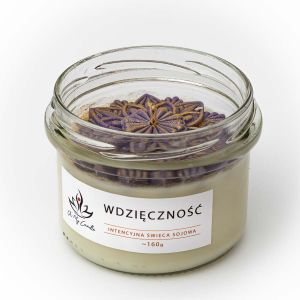 Świeca sojowa zapachowa 160g/235ml - Wdzięczność