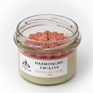 Świeca sojowa zapachowa 160g/235ml - Harmonijny Związek