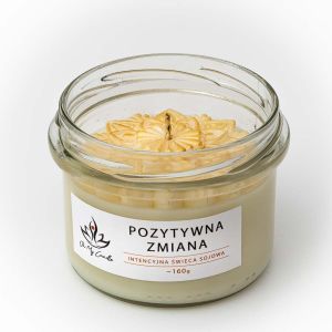 Świeca sojowa zapachowa 160g/235ml - Pozytywna Zmiana