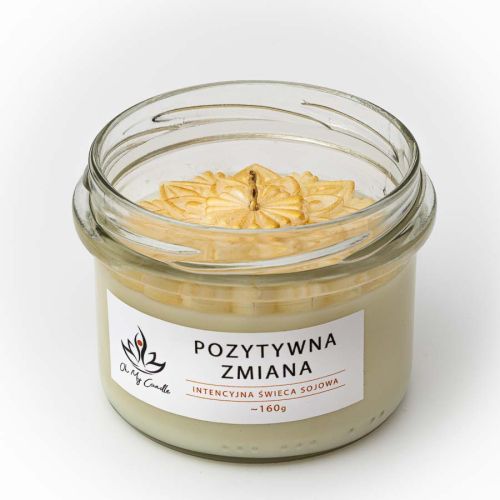 Świeca sojowa zapachowa 160g/235ml - Pozytywna Zmiana