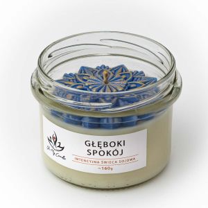 Świeca sojowa zapachowa 160g/235ml - Głęboki Spokój