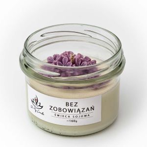 Świeca sojowa zapachowa 160g/235ml - Bez  Zobowiązań