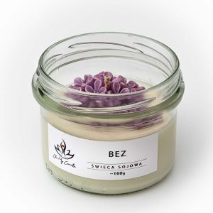 Świeca sojowa zapachowa 160g/235ml - Bez  