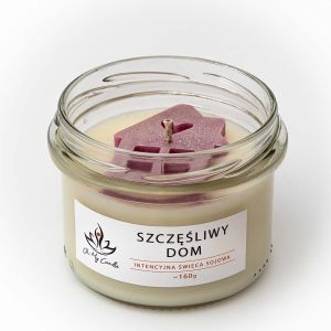 Świeca  sojowa zapachowa 160g/235ml - Szczęśliwy Dom