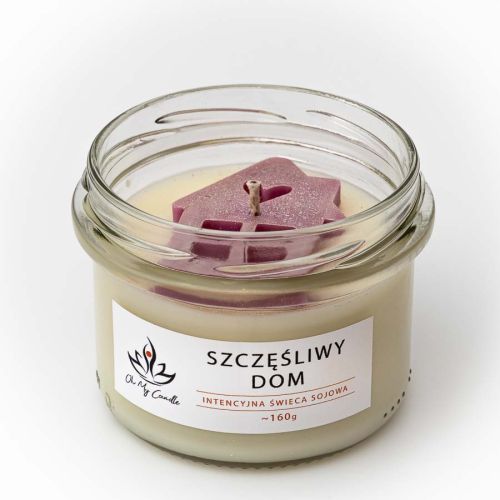 Świeca  sojowa zapachowa 160g/235ml - Szczęśliwy Dom