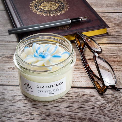 Świeca sojowa zapachowa 160g/235ml - Dla Dziadka
